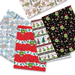 Christmas fabric 140x50CM Cartoon cotton fabric Patchwork Tissue Kid Home Textile Sewing Doll Dress Curtain Polyester