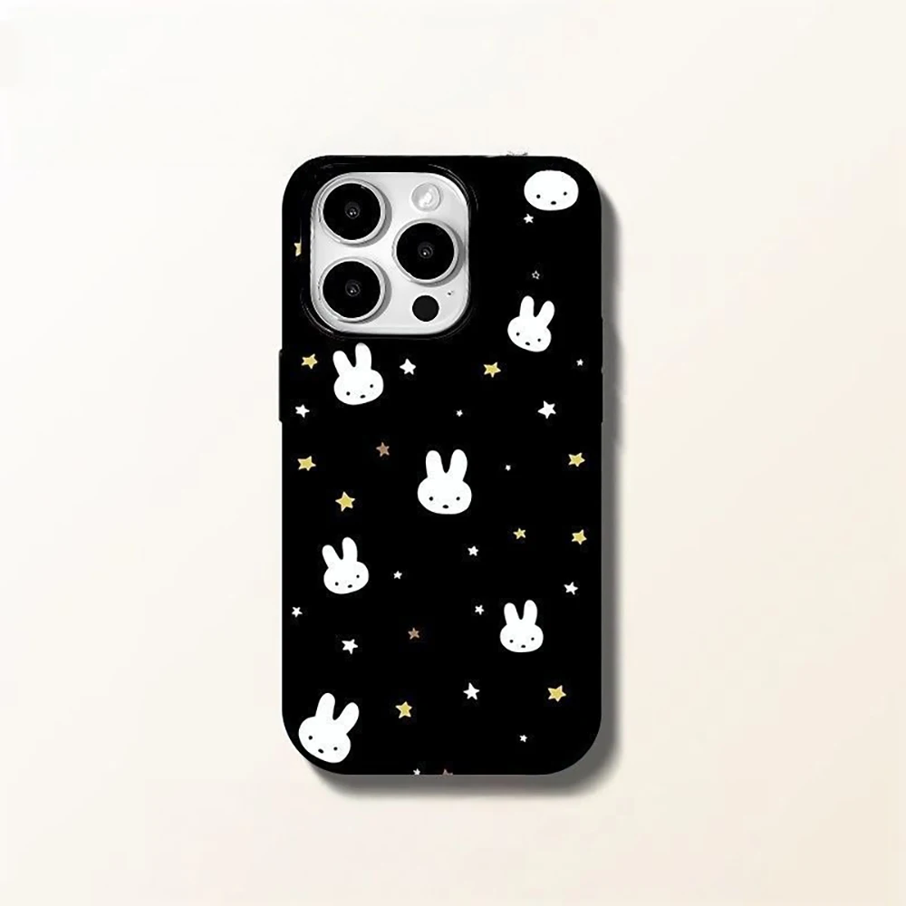 Kawaii ميفي آيفون XS/XR/11/12/13/14/15/16ProMax جراب هاتف لطيف ميفي أصدقاء غطاء سيليكون المضادة للخدش واقية فتاة هدية