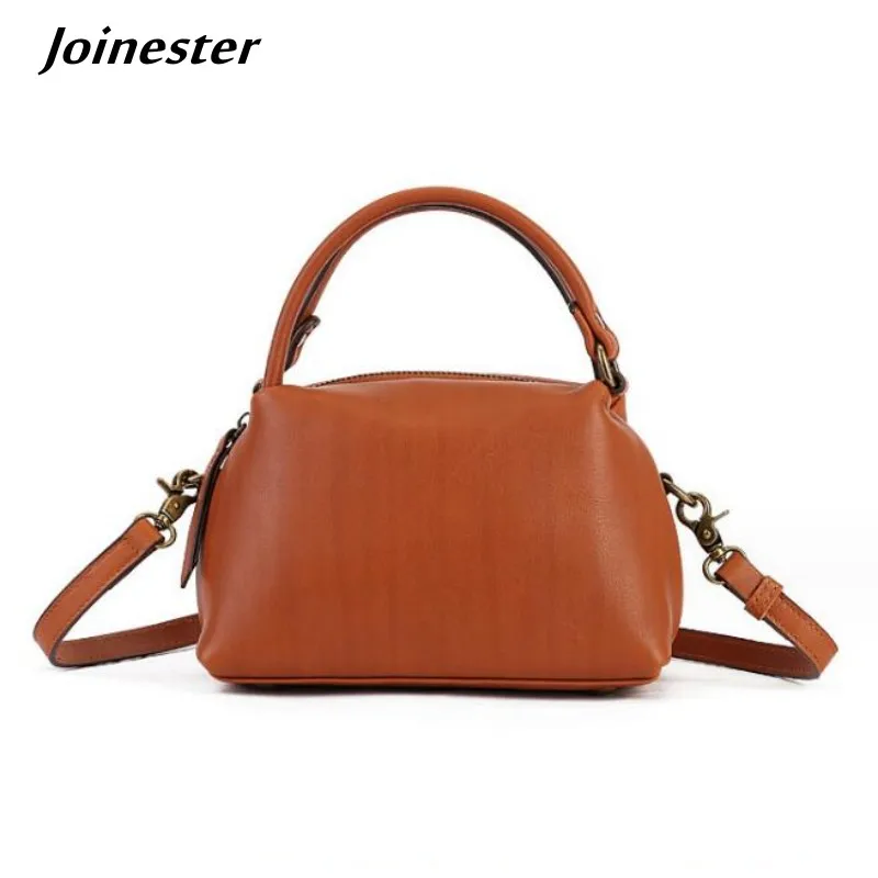 

Women Genuine Leather Versatile Handbag Pure Color Fashion Shoulder Bag Ladies Classic Clutch Purse Small Messenger Bags