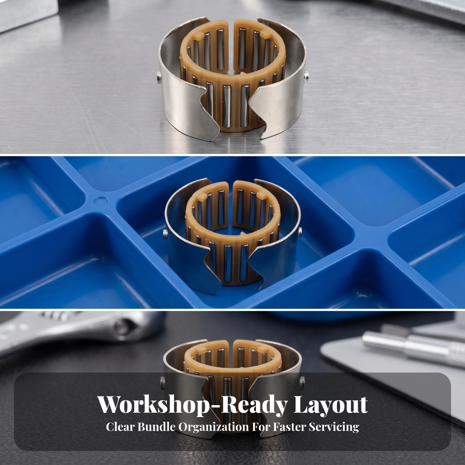 Eccentric Shaft Bearing Precision Needle Roller Bearing Wear-Resistant Long-Lasting for Mechanics, Engine Repair, Workshop