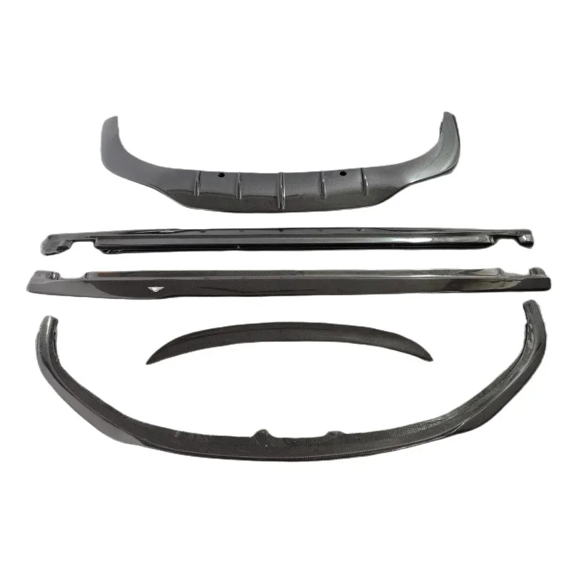 

For Bentley Continental GT 2015-2017 W12 Style Carbon Fiber Front Bumper Lip Side Skirt Rear Diffuser Spoiler Body Kit