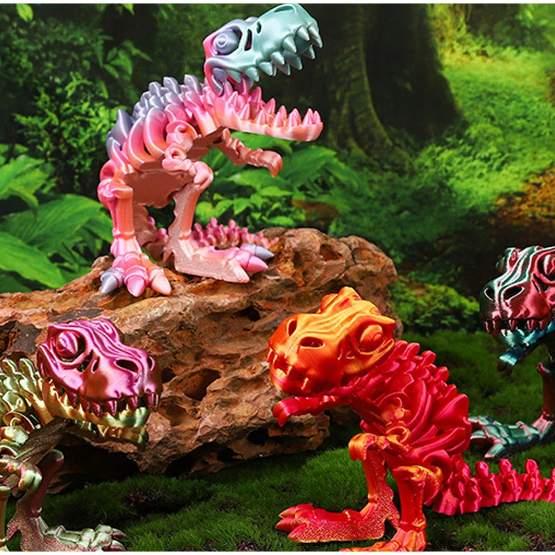 3D Printing Dinosaur Toy Ornaments Internet Famous Creative Figurines Blind Boxes Gifts Office Desktop Decoration Handicrafts