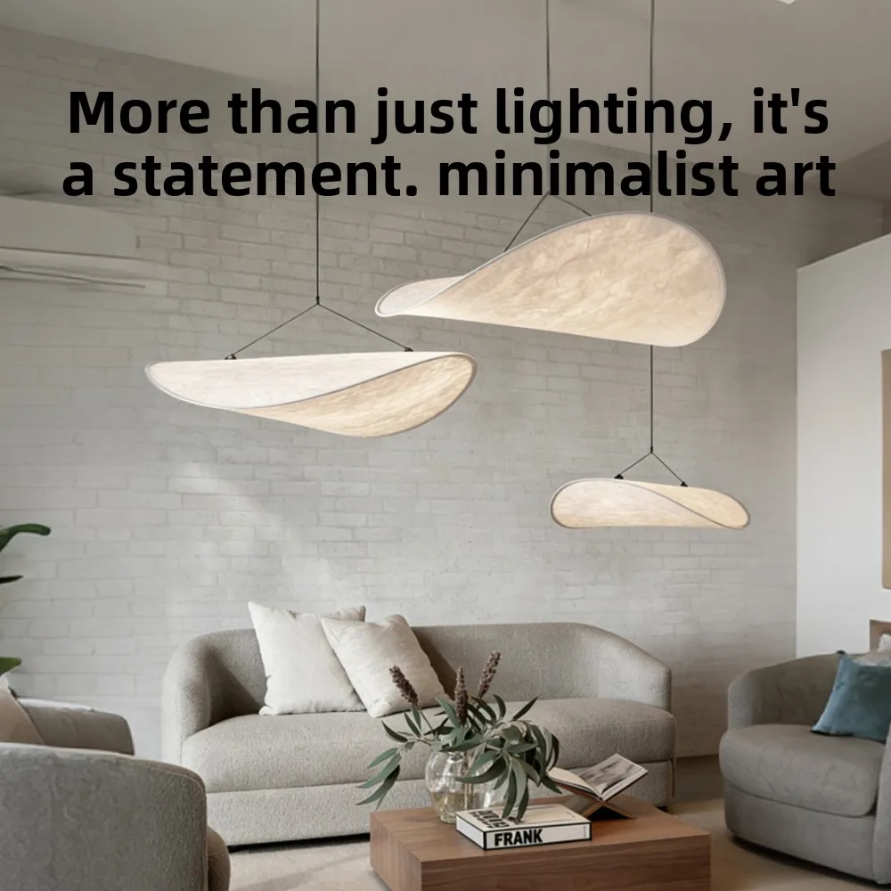 Wabi-Sabi Style Nordic Designer Creative Vintage Geometric Three-Dimensional Iron LED Pendant Light Button Control 2700K Light