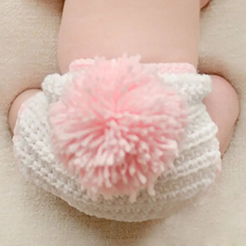 Newborns Props Photography Crochet Baby Hat Rabbit Handmade Props Newborn Baby Bonnet Infant Newborn Studio Photo Session Prop