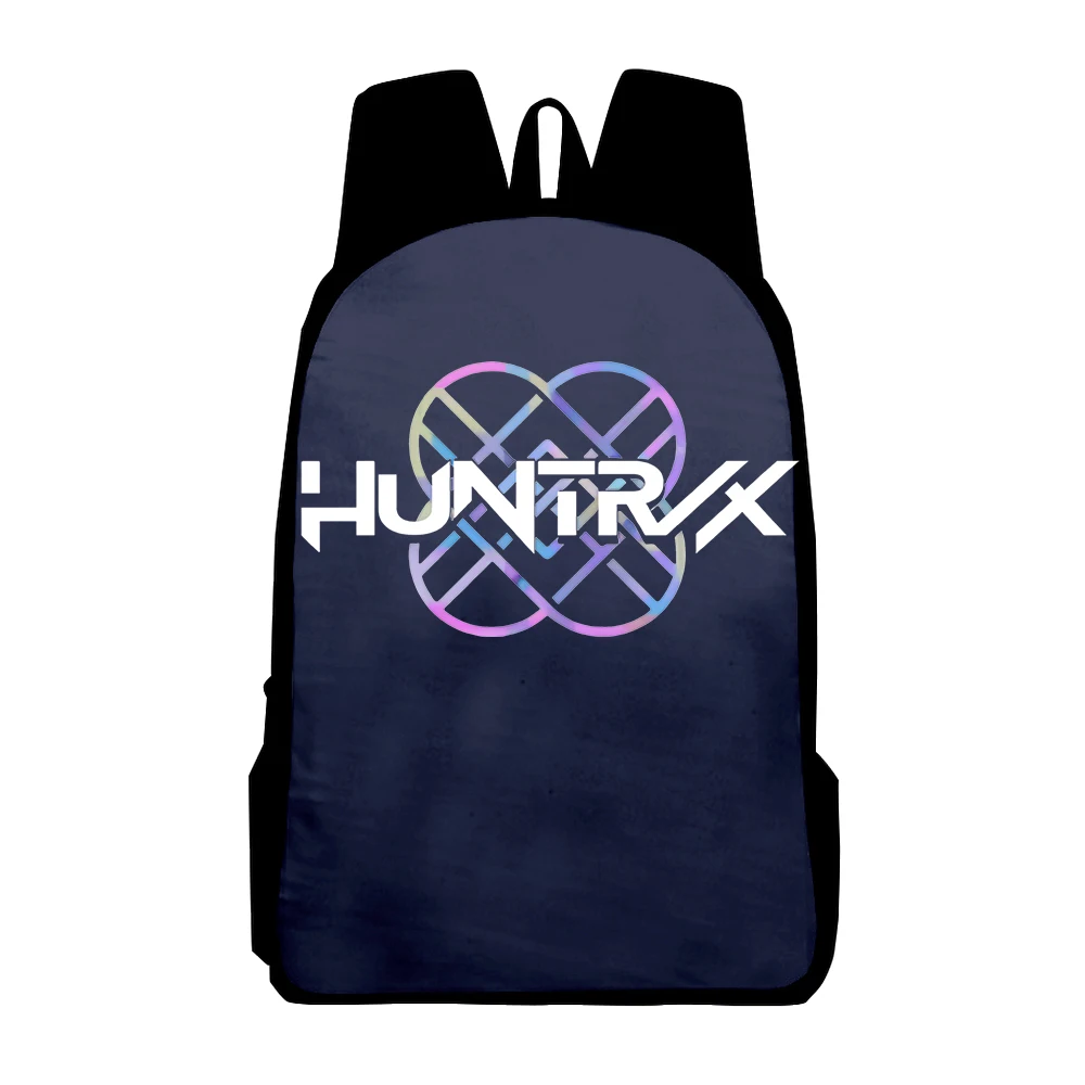 KPop Demon Hunters Huntrix Logo Backpack 2025 Cartoon Movie Merch Casual Rucksack Men Women Outdoor Daypack Unisex Bag