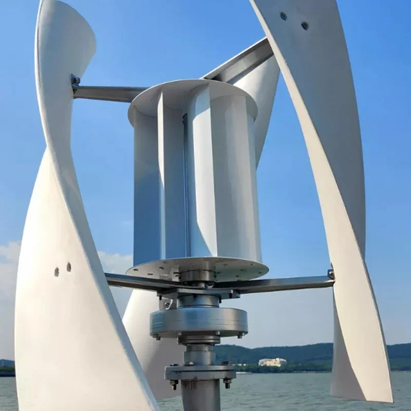 1KW/2KW Vertical Wind Turbine Generator Permanent Maglev 12/24/48 V With MPPT Controller 3 Blades Small Free Energy Generators