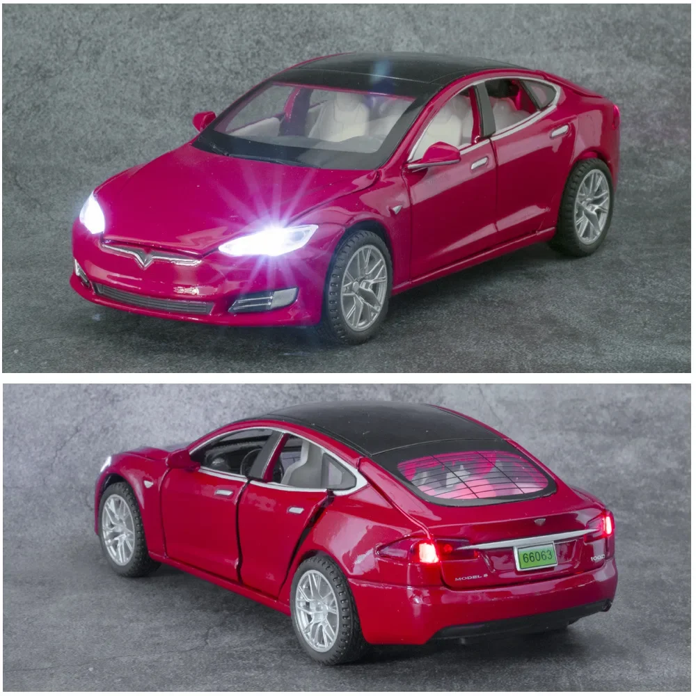 1:32 Tesla MODEL S Alloy Car Model Diecasts Toy Vehicles Toy Cars Kid Toys For Children Christmas Gifts Boy Toy A310