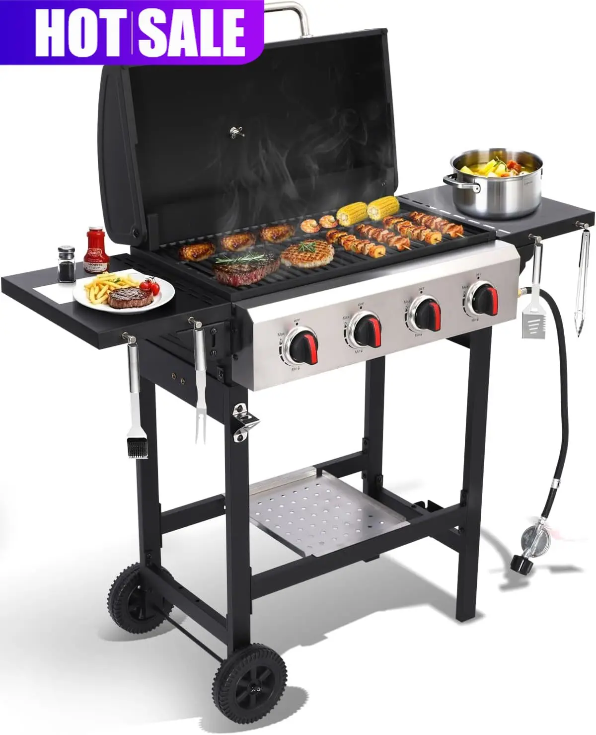 4 Burner Propane Ga…