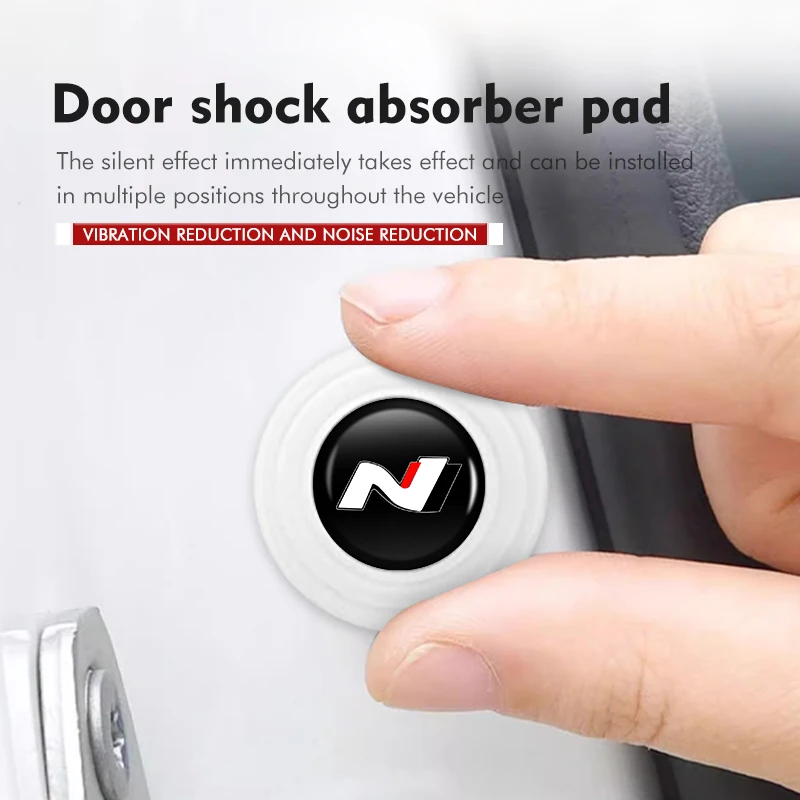 8pcs Car Door Shock Absorber Damping Crash Pad Stickers For Hyundai N Line i20 i30 Sonata Tucson Azera Elantra Veloster