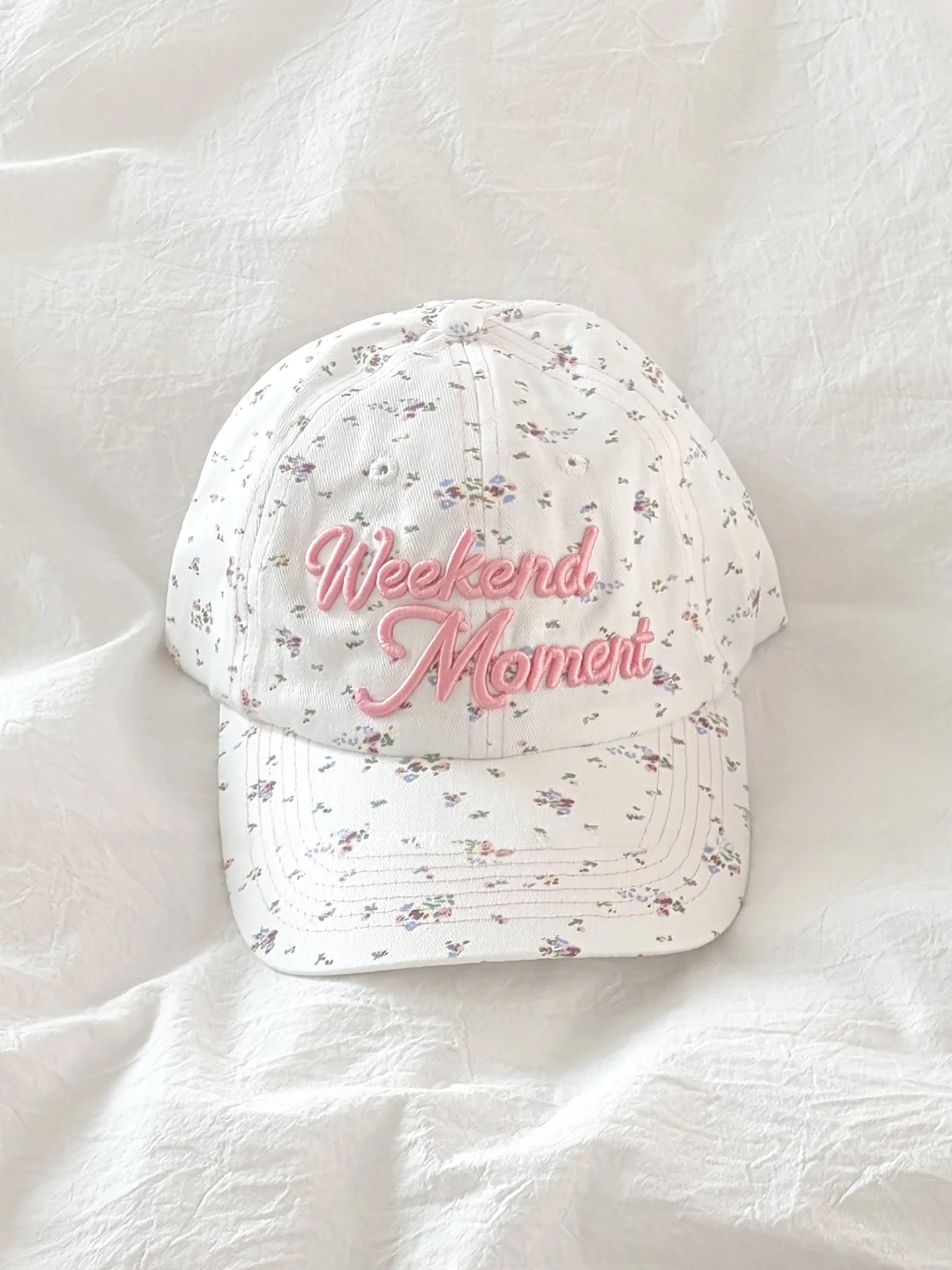 

Retro Floral Letter Embroidery Baseball Cap Women's Spring Summer Autumn Winter Sun Protection Foldable Cotton Duckbill Hat