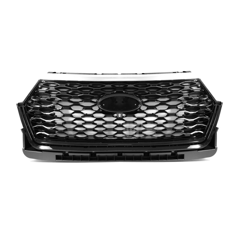 

Black Front Grille Radiator Grill for Ford Explorer 2020-2021 Sport ST-Line Car Front Bumper Net Car Accessories