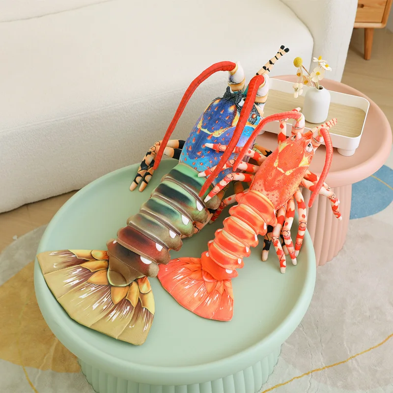 

Simulation Australian Lobster Plush Toy Cute Stuffed Animals Plushies Doll Anime Pillow Pippi Shrimp Soft Funny Gifts Home Decor
