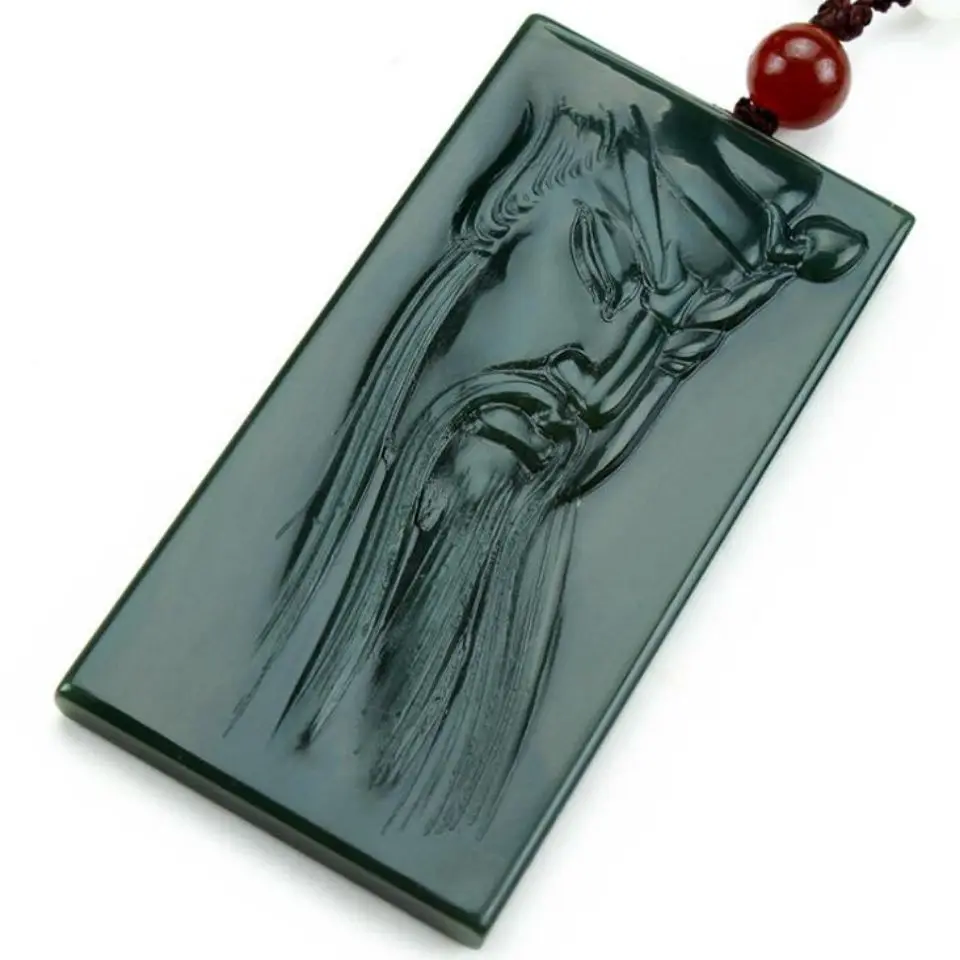 

Hetian Jade God of Wealth Guan Gong Brand