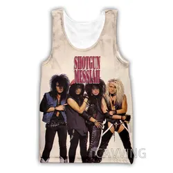 CAVVING 3D Printed  Shotgun Messiah Rock  Tank Tops Harajuku Vest Summer Undershirt Shirts Streetwear for Men/women