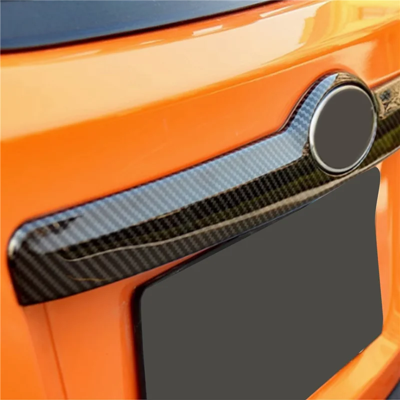 

Car ABS Carbon Fiber Rear Door Trunk Lid Cover Trim For Subaru XV 2012-2017 Accessories