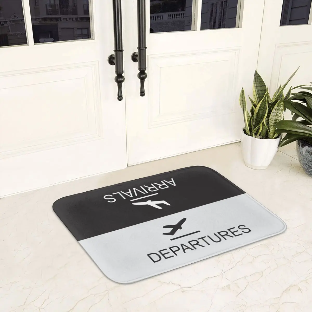 Flight Arrival And Departure Doormat Non-slip Super Absorbent Bath Mats Home Entrance Rugs Kitchen Living Room Carpet Footpad