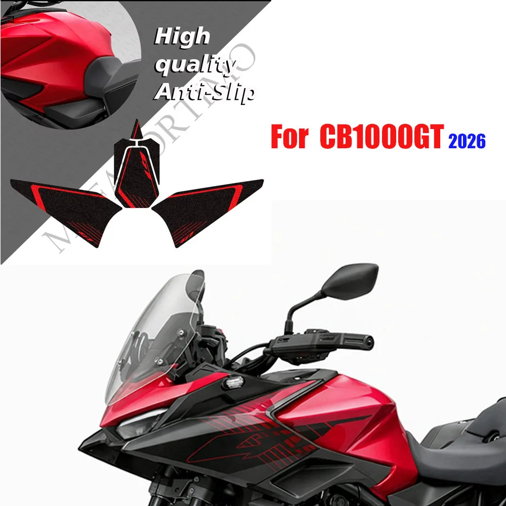 New For Honda CB1000GT CB 1000 GT 2026- Adventure Sport Touring Tank Pad Cap Grips Gas Fuel Kit Knee Protector Stickers Decals