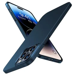 Ultra Thin Matte Back Cover Hard Case For iPhone 16 15 14 13 12 11 Pro Max 15 16 Plus PC Slim Shell Coque