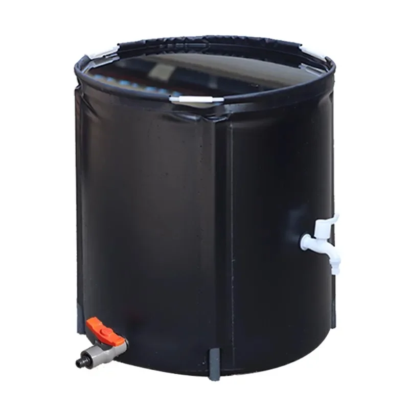 Outdoor household foldable large-capacity water storage bucket, courtyard rainwater collection, and carrying a faucet car wash b