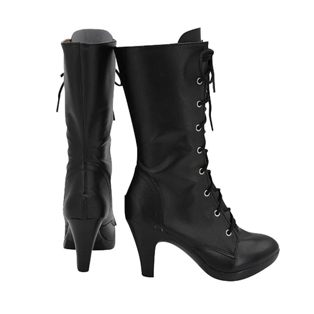 FF7 Wedergeboorte Tifa Lockhart Cosplay Fantasie Schoenen Zwarte Laarzen Anime Game Final Fantasy VII Kostuum Vermomming Accessoires Vrouwen Prop