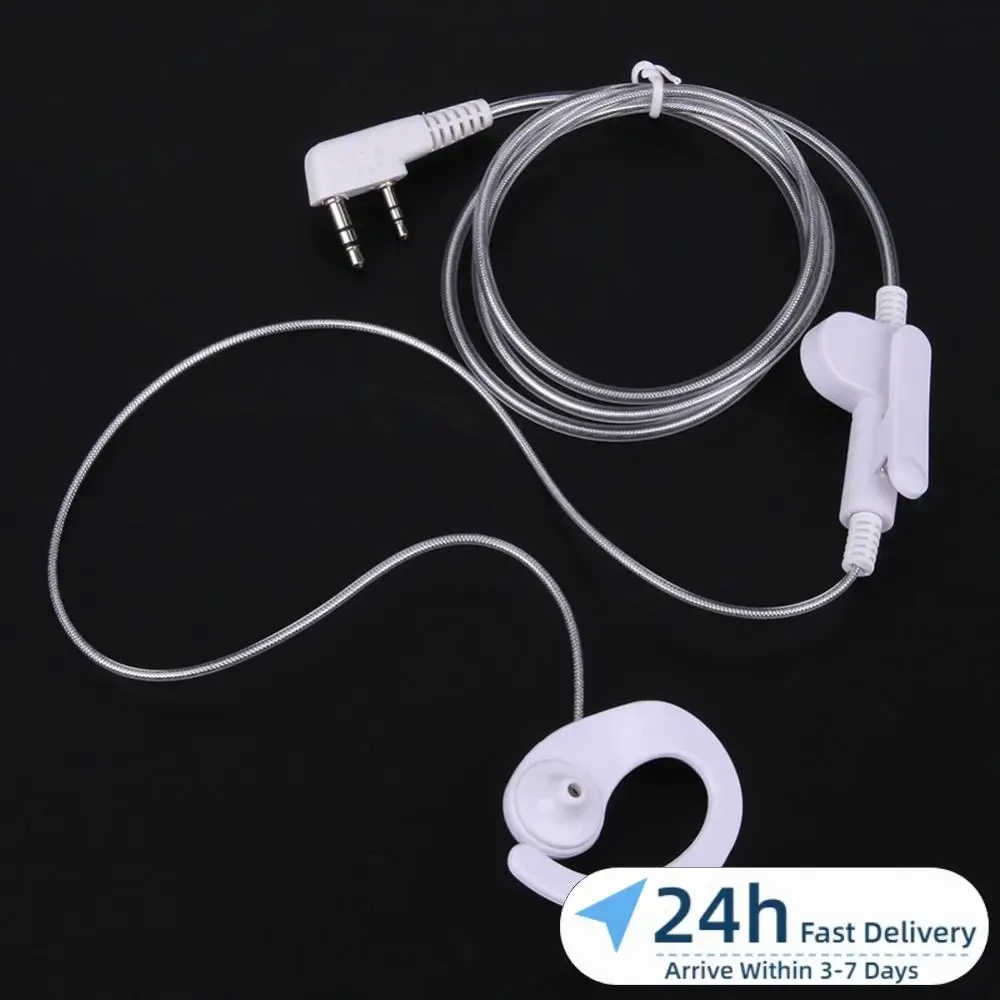 

2 Pin Earpiece Headset Lightweight Interphone Earphone Comfortable Accessories for BAOFENG KENWOOD HYT Radio