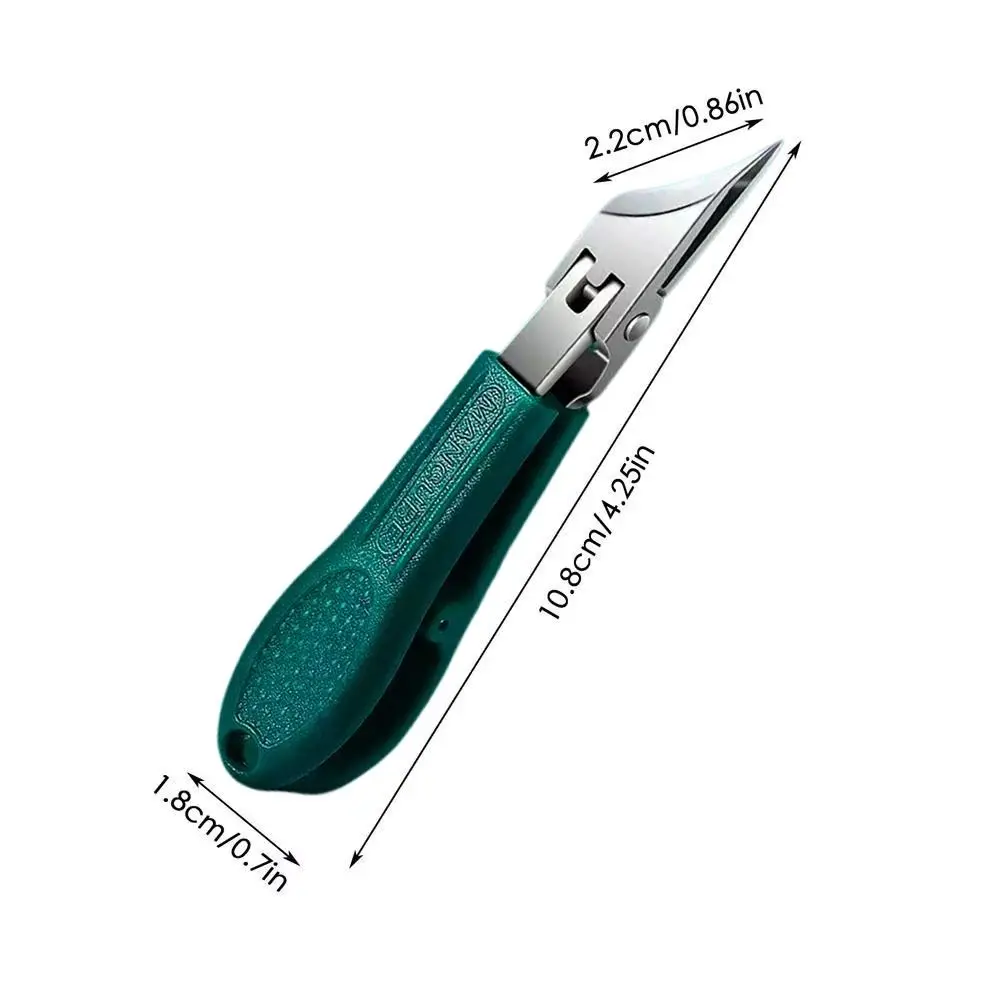 Professional Anti-Splash Slant Edge กรรไกรตัดเล็บ Eagle Beak Trim เล็บ Clipper เล็บสแตนเลสคีมตัดเล็บ