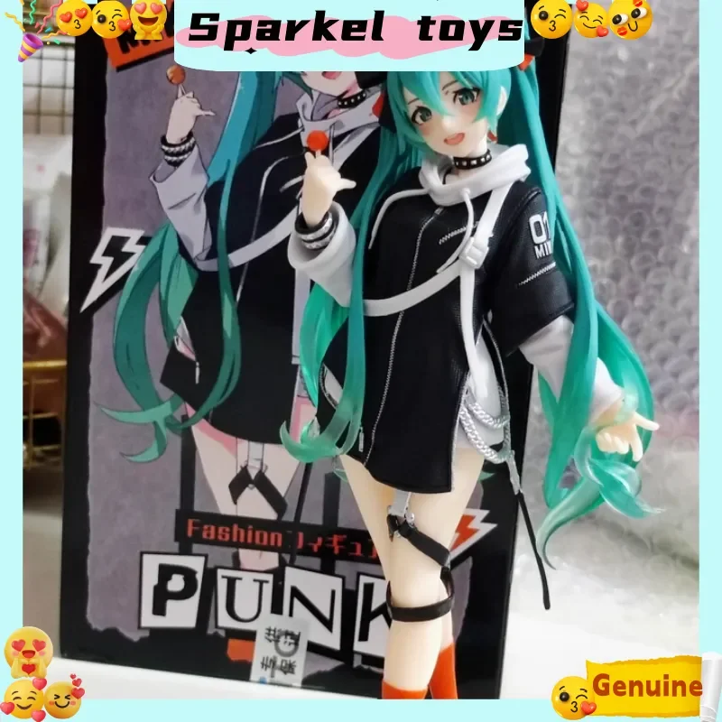 在庫あり本物のタイトーファッションボーカロイド初音ミクパンク未来風景マニュアルモデルおもちゃ誕生日プレゼント初音ミクフィギュア