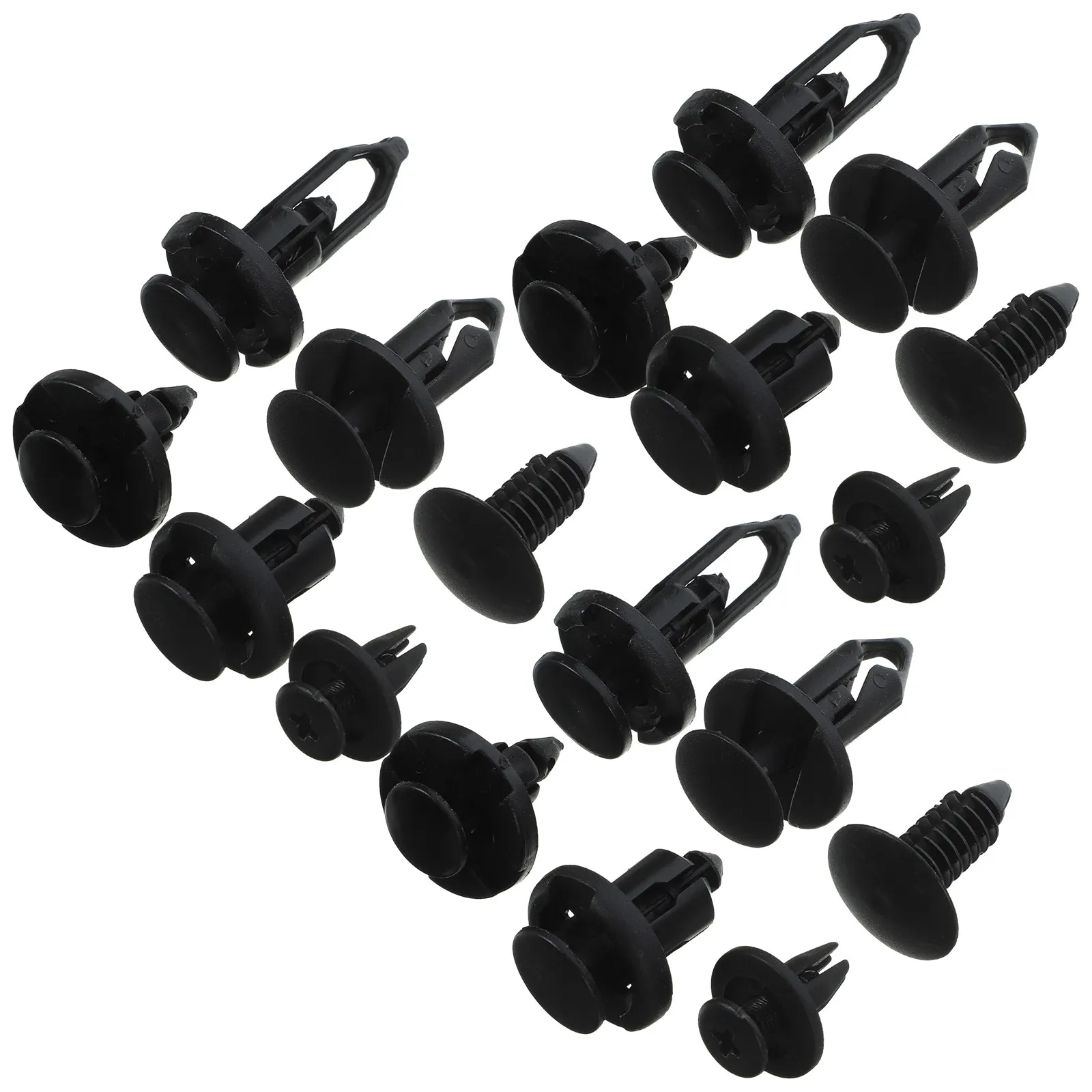 200Pcs Car Bumper Retainer Clips Nylon Fastener Kit Assorted Sizes Auto Body Clips Push Pins for Automotive Repair