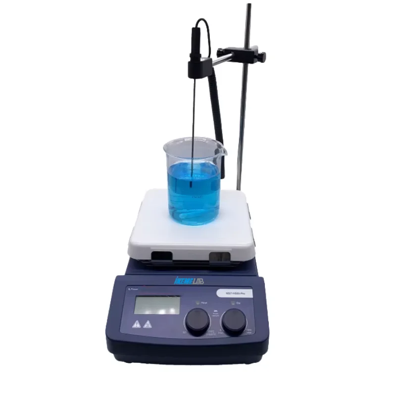 IKEME Heating Magnetic Stirrer Digital Display Magnetic Stirrer Heating Temperature Up To 550°C Lab Mixer Machine MS7-H550-Pro