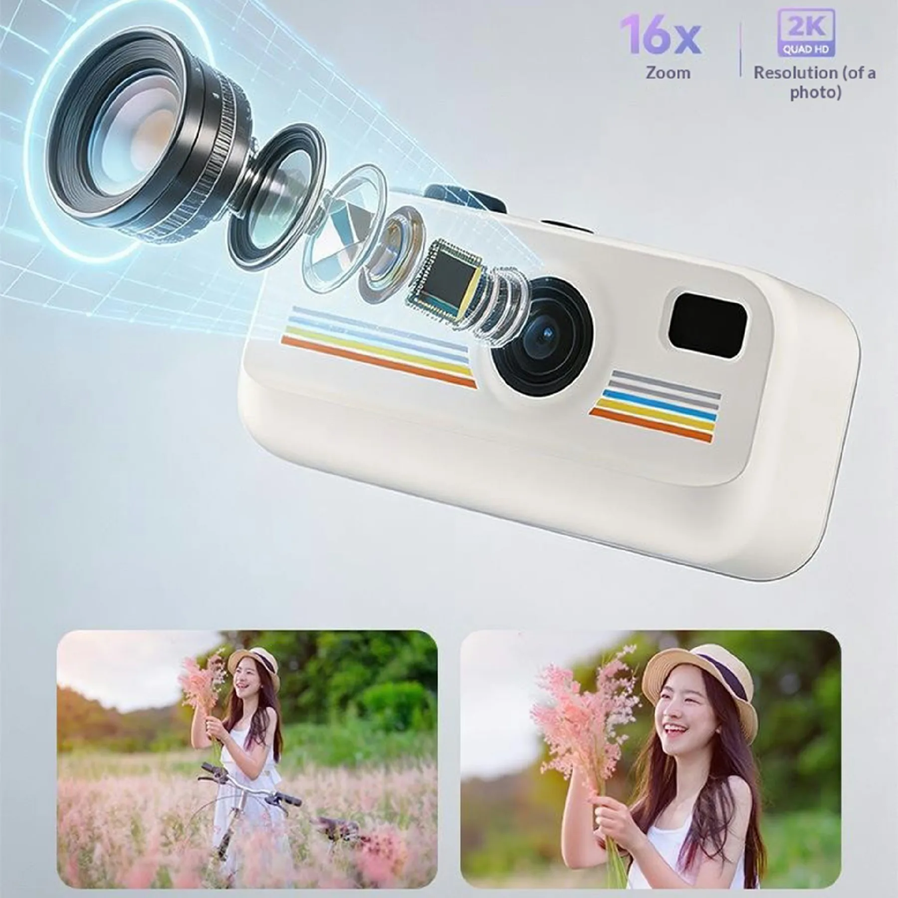 Mini Keychain Digital Camera 1080P Pocket Tiny Camera 0.96 inch IPS Screen Video Recording LED Flashlight Camcorder for Travel view 5