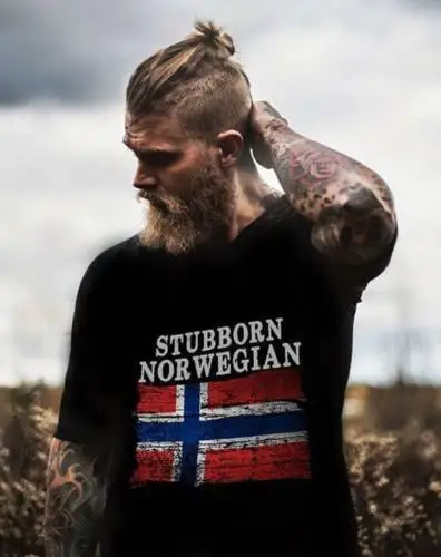 

Stubborn Norwegian T-Shirt Cotton O-Neck Short Sleeve Men's T Shirt New Size S-3XL