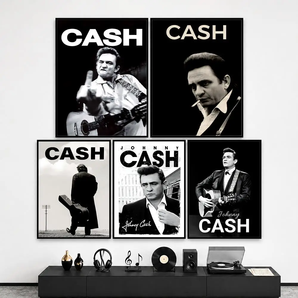 J-Johnny C-Cash Poster HD Print Wall Art for Bedroom Living Room Office Bar Home Decor Aesthetic Print