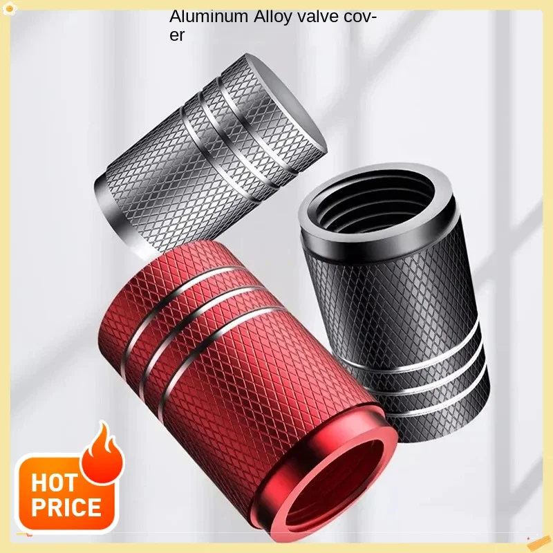 4Pcs New Car Tire Valve Stems Cap Knurling Style Tire Valve Cap Aluminum Tire Wheel Stem Air Valve Cap Car Universal Amagi