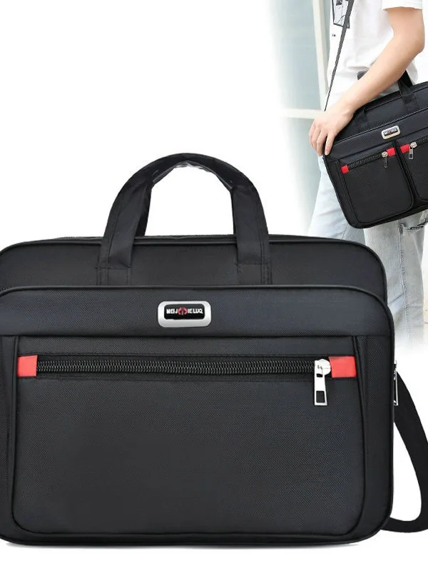 

Waterproof Busin Laptop Briease Men Ox Handbag Office Single oulder Bag PU Material Spring Season 2025