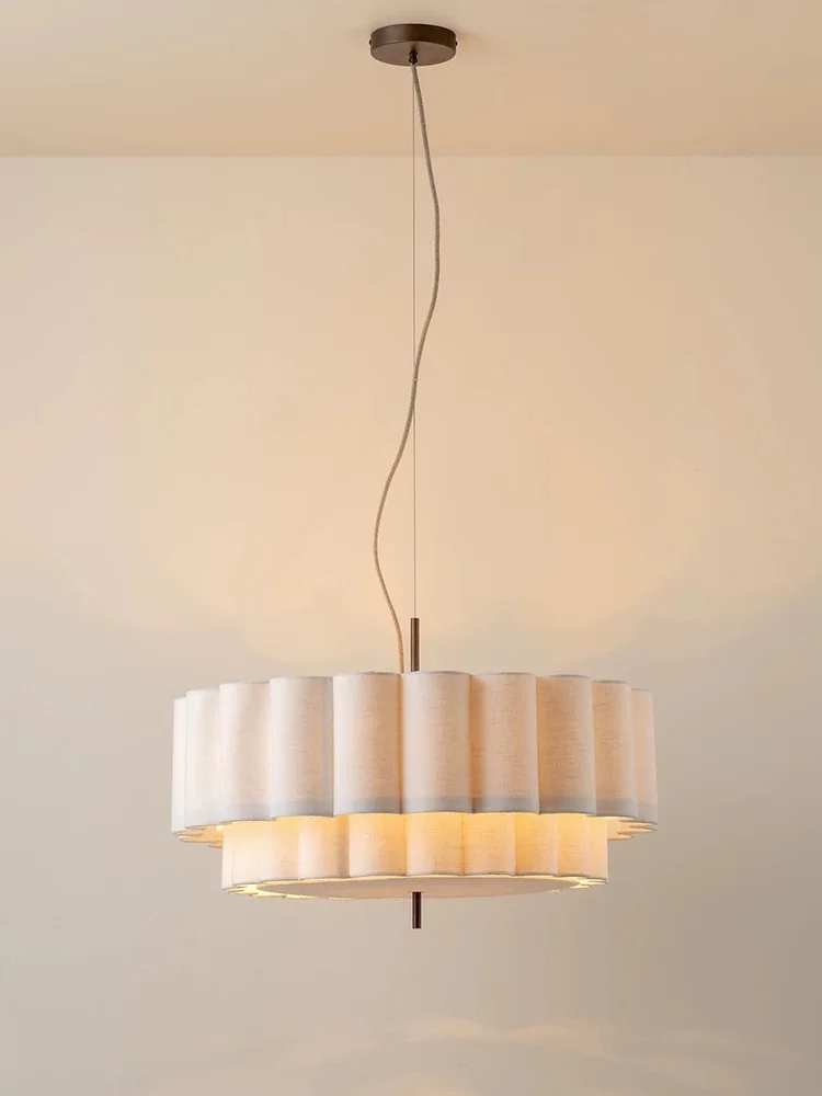 Japanese Wabi Sabi Fabric Ceiling Chandeliers Living Bedroom Decor Lustre Pendant Lights Indoor Lighting Hanging Lamps Fixtures