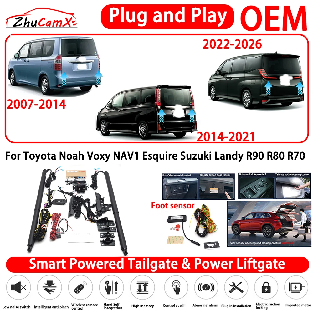 for Toyota Noah Voxy NAV1 Esquire Suzuki Landy R90 R80 R70 Smart Powered Tailgate Power Liftgate Automatic Rear Trunk Tailgate