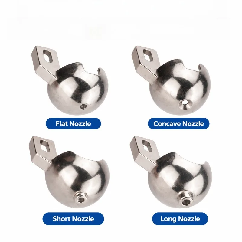 HENVOR Automatic Pattern Sewing Machine Presser Foot Large Bowl Type Press Foot Flat Concave Short Nozzle Long Nozzle