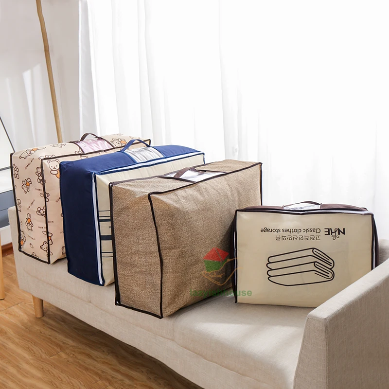 under bed storage quilt blanket clothing clothes foldable storage bag box under bed Bedding underbed storage dorm room organizer