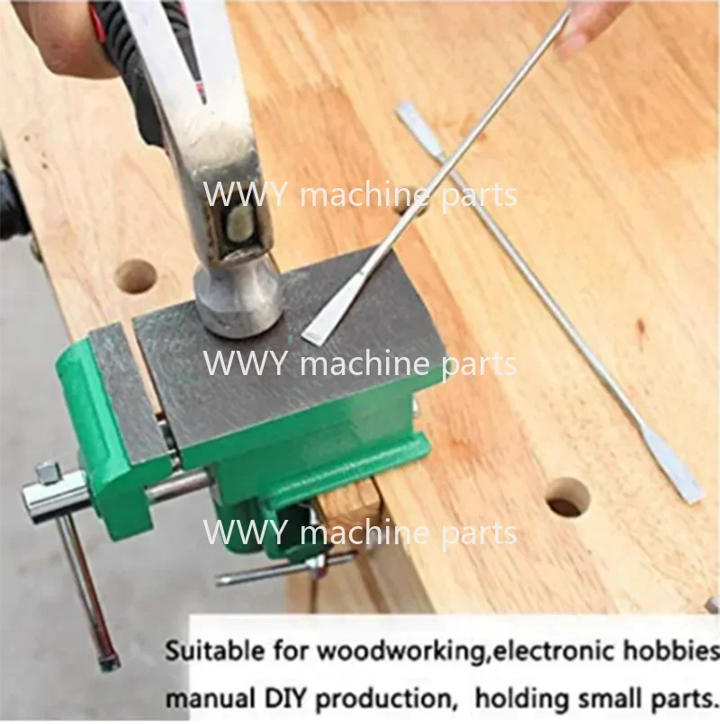 Bench Vice Machine Vise Clamp Full Metal Multifunction Woodworking Tools for DIY Table Use