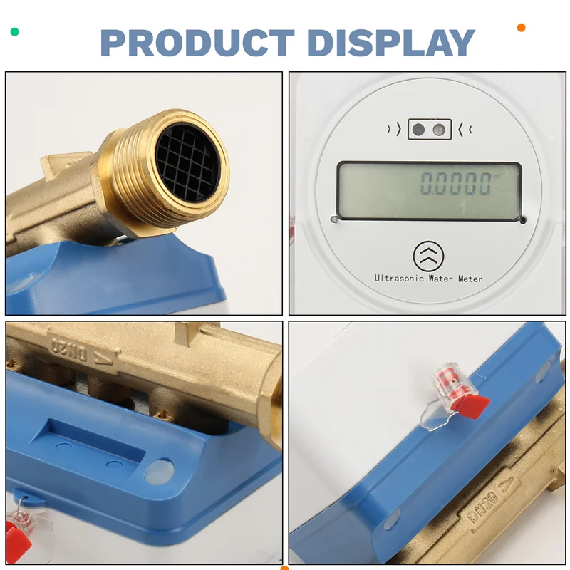 ABZW surveillance du débit d'eau et du consommation Tuya Zigbee compteur d'eau ultrasonique intelligent DN20 LCD affichage numérique IP68 étanche