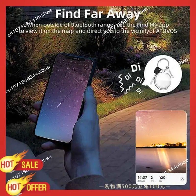 B47C Bluetooth Mini GPS Tracker For Kids, Pets, Keys Anti-Lost Device For Find My App Tag Locator A