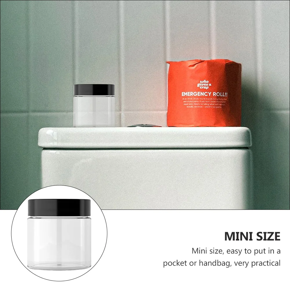 

2pcs Portable Cream Container Lightweight Mini Box For Travel Refillable Cream Storage Plastic Lotion Bottle Ointment