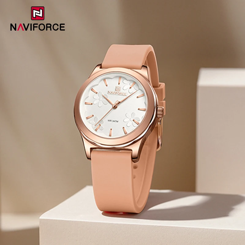 New NAVIFORCE Brand Women's Full Dress Elegant Watch Ladies Fashion Waterproof Quartz Wristwatches Relogio Feminino Montre Femme