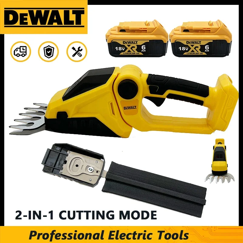 

Аккумуляторный кусторез DeWALT 2-в-1, электрический триммер для травы, ножницы для кустов, садовые инструменты для аккумуляторных инструментов DeWALT 20V