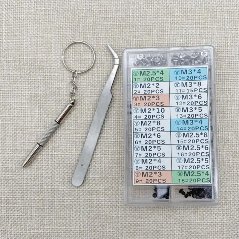 94PC Complete 335pcs Laptop Screw Assortment Universal Laptop Screw set SSD Mounting Screws set for Computer Maintenance