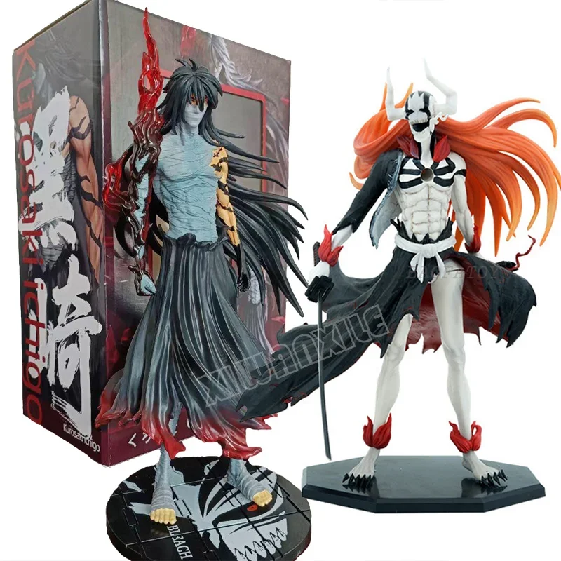 29cm BLEACH Anime Figure Ichigo Kurosaki Final Getsuga Tenshou Action Figure BLEACH Figurine Collectible Model Doll Toys Gifts