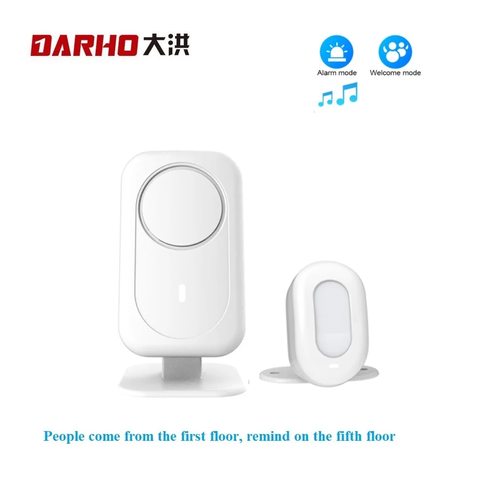 

Door Sensor Detector Wireless Doorbell Intelligent Door Bell Welcome Chime Ringtone Distinction Prompt Alarm Sensor
