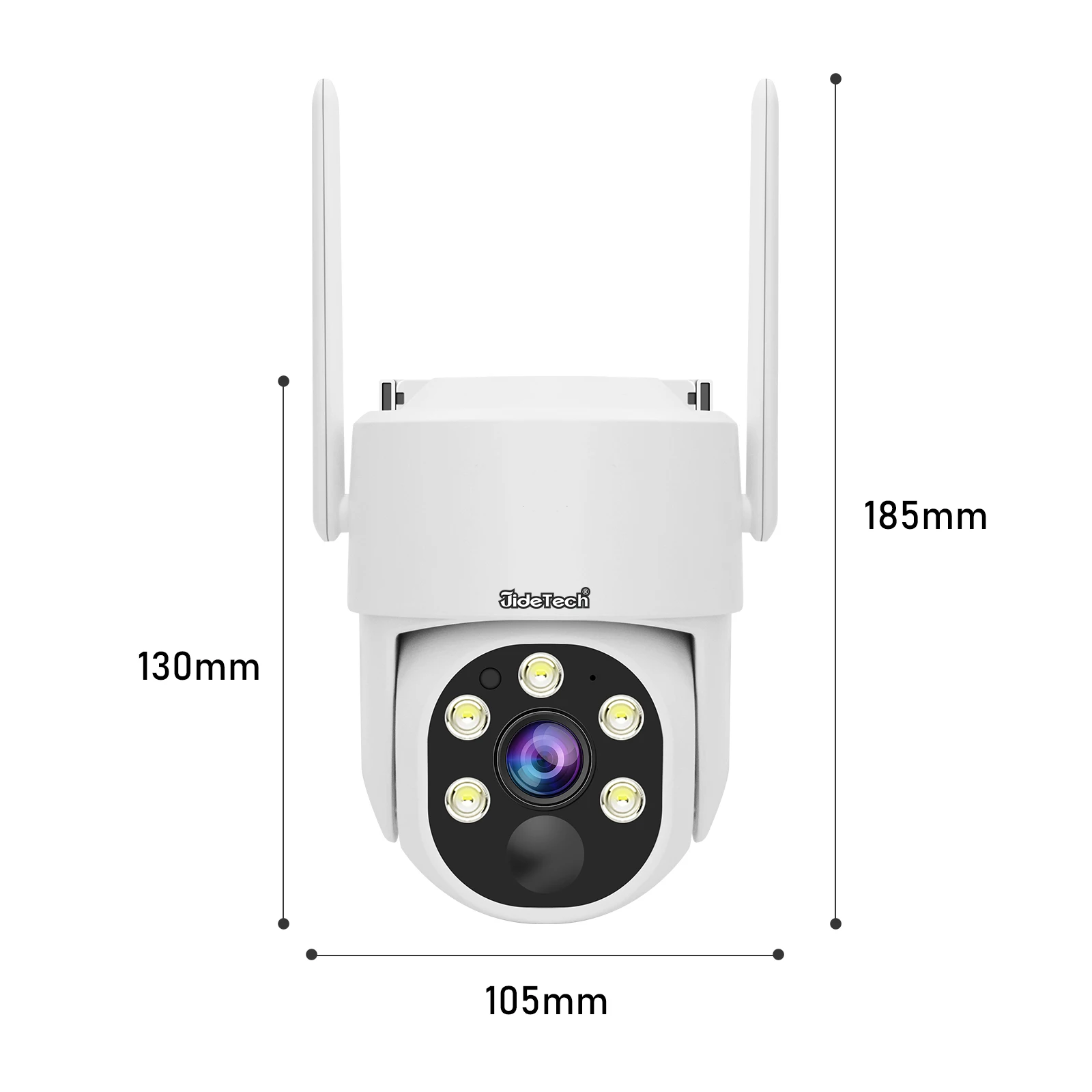 JideTech 4MP 8H نظام كاميرا PTZ لاسلكي صغير يعمل بالطاقة الشمسية في الهواء الطلق مع 2 قطعة بطارية 9000 مللي أمبير كاميرا PIR 3 واط لوحة طاقة شمسية #3
