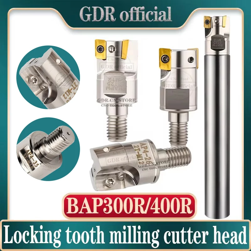 

Thread milling cutter head BAP BAP4 BAP3 300R 400R Milling cutter head APMT1135 Tungsten steel milling cutter rod