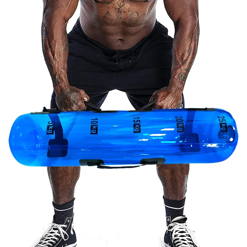 New Product Hot Sales Adjustable Weight Blue PVC Exercise Lifting Training Balance Aqua Punching Bag Fitness Water Power Aqua Ba